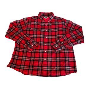 Goodfellow & Co. Red Slim Plaid Button-Down Mens Size XXL